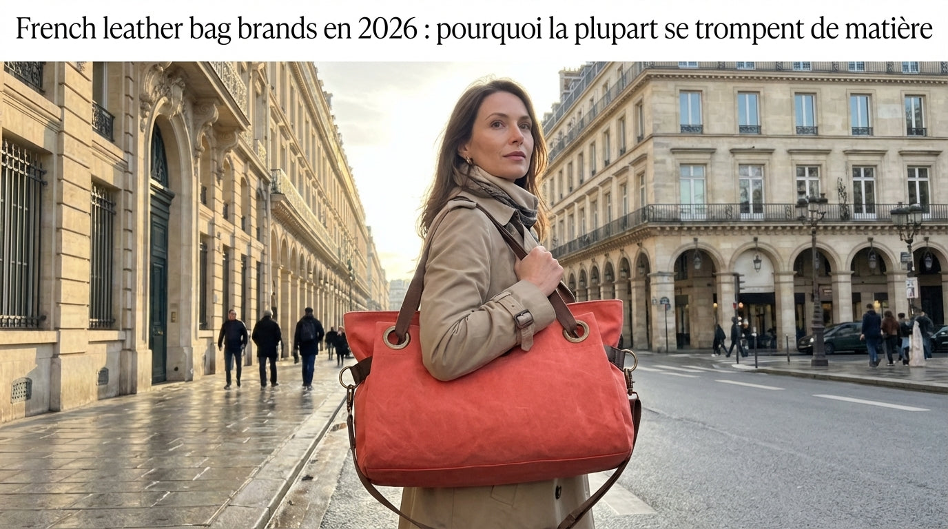 French leather bag brands en 2026 : pourquoi la plupart se trompent de matière