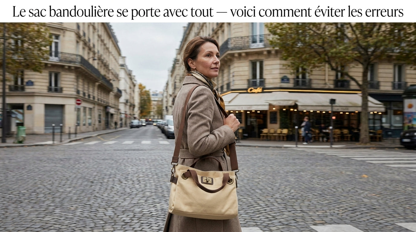 Le sac bandoulière se porte avec tout — voici comment éviter les erreurs