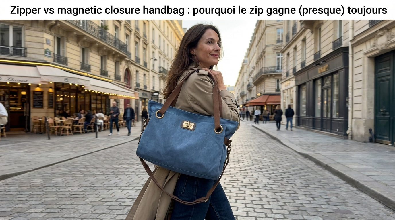 Zipper vs. magnetic closure handbag: why the zipper (almost) always wins