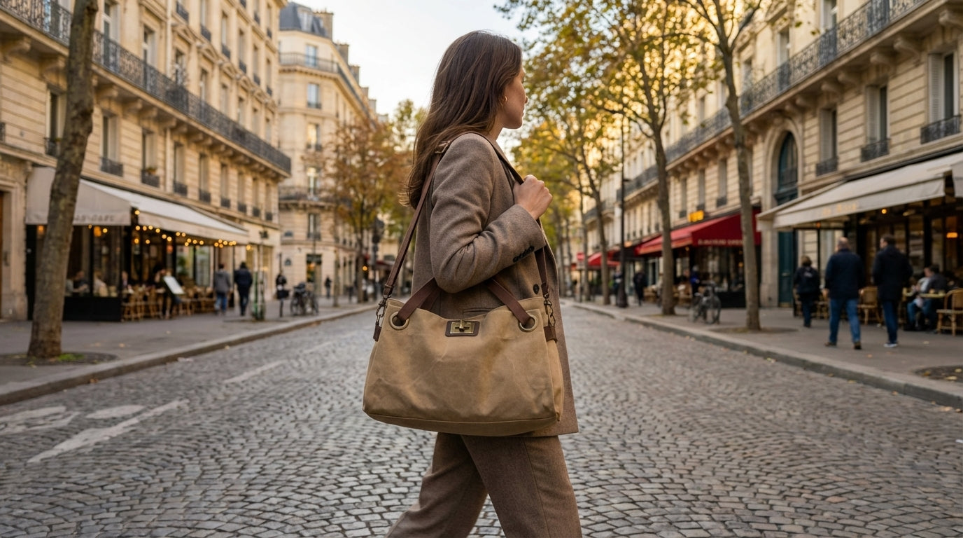 Idee per outfit con la borsa a secchiello: perché questo stile divide così tanto le parigine