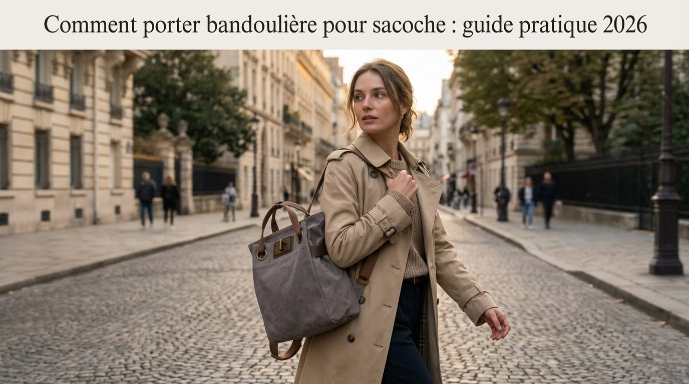 Comment porter bandoulière pour sacoche : guide pratique 2026
