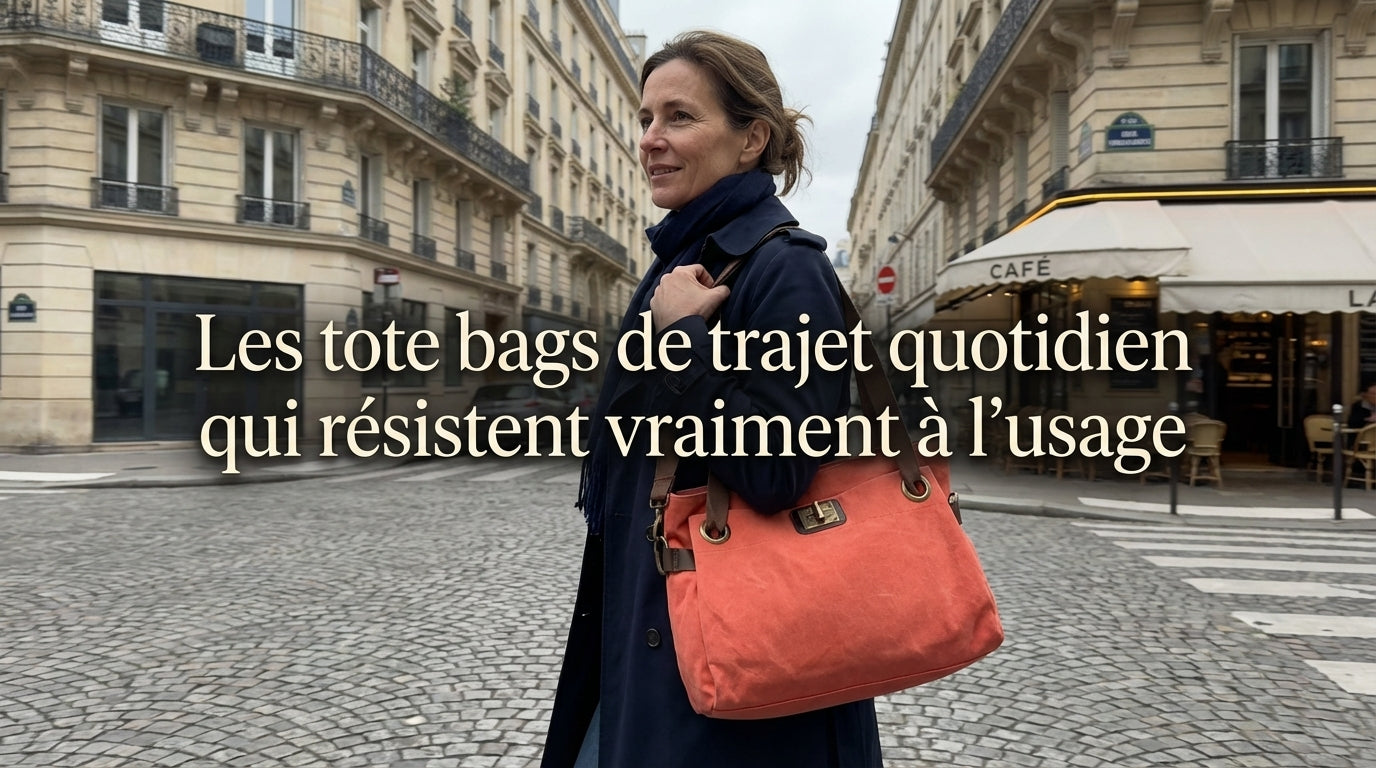 Les tote bags de trajet quotidien qui résistent vraiment à l'usage